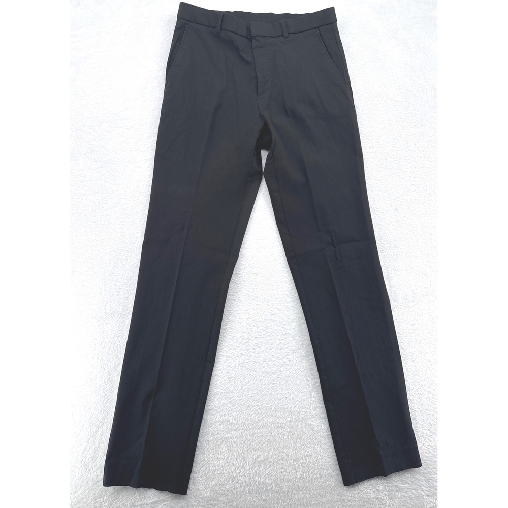 Tommy Hilfiger Mens Dress Pants 30x32 Black Stretch Rayon Blend Trousers